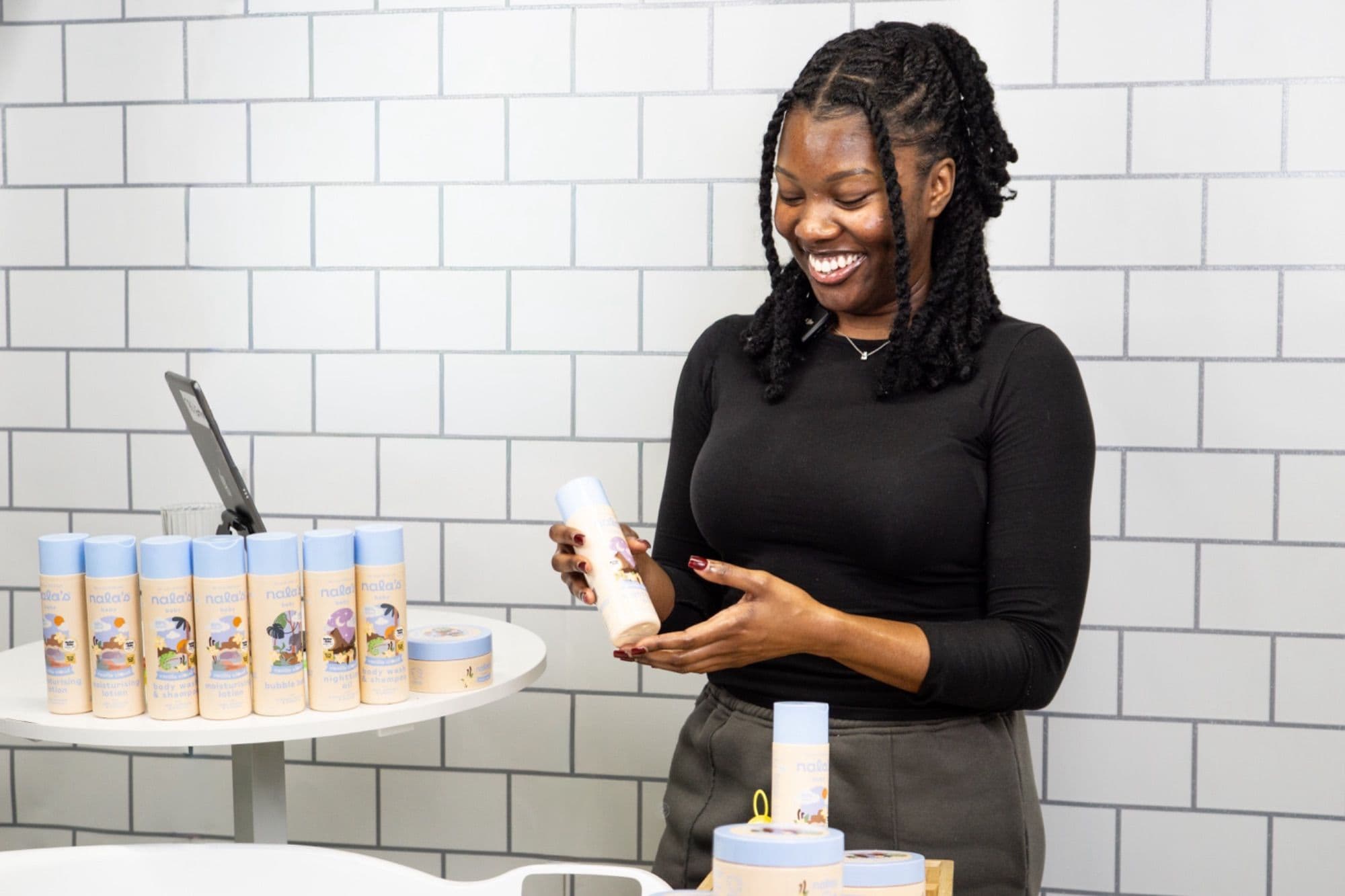 GoPlaces presenter showcasing products in the studio
